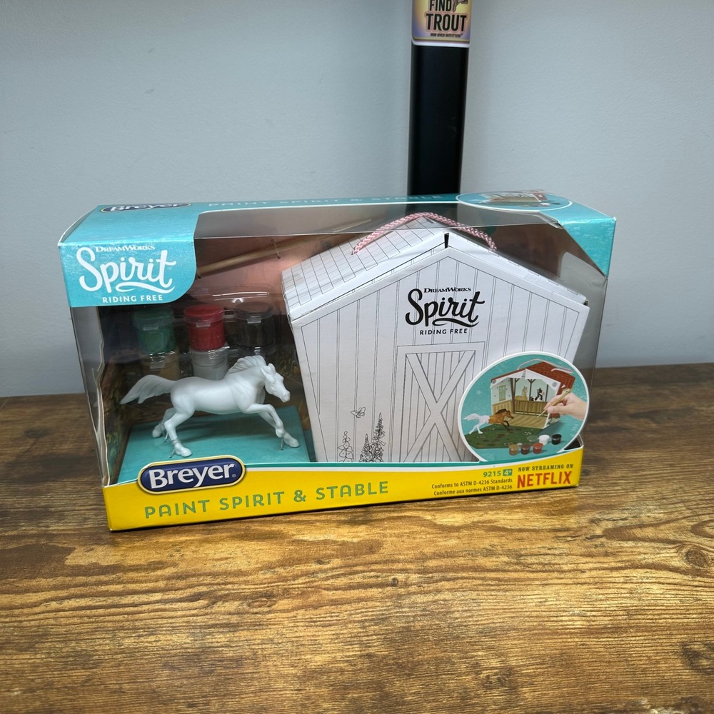 Breyer Paint Spirit & Stable Horse Craft Kit DreamWorks Riding Free 9215 NEW